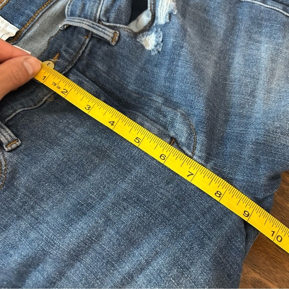 ❤️ Frame Denim Blue Skinny Jeans with Distressed Details Le High Skinny 27x28 - Picture 7 of 9